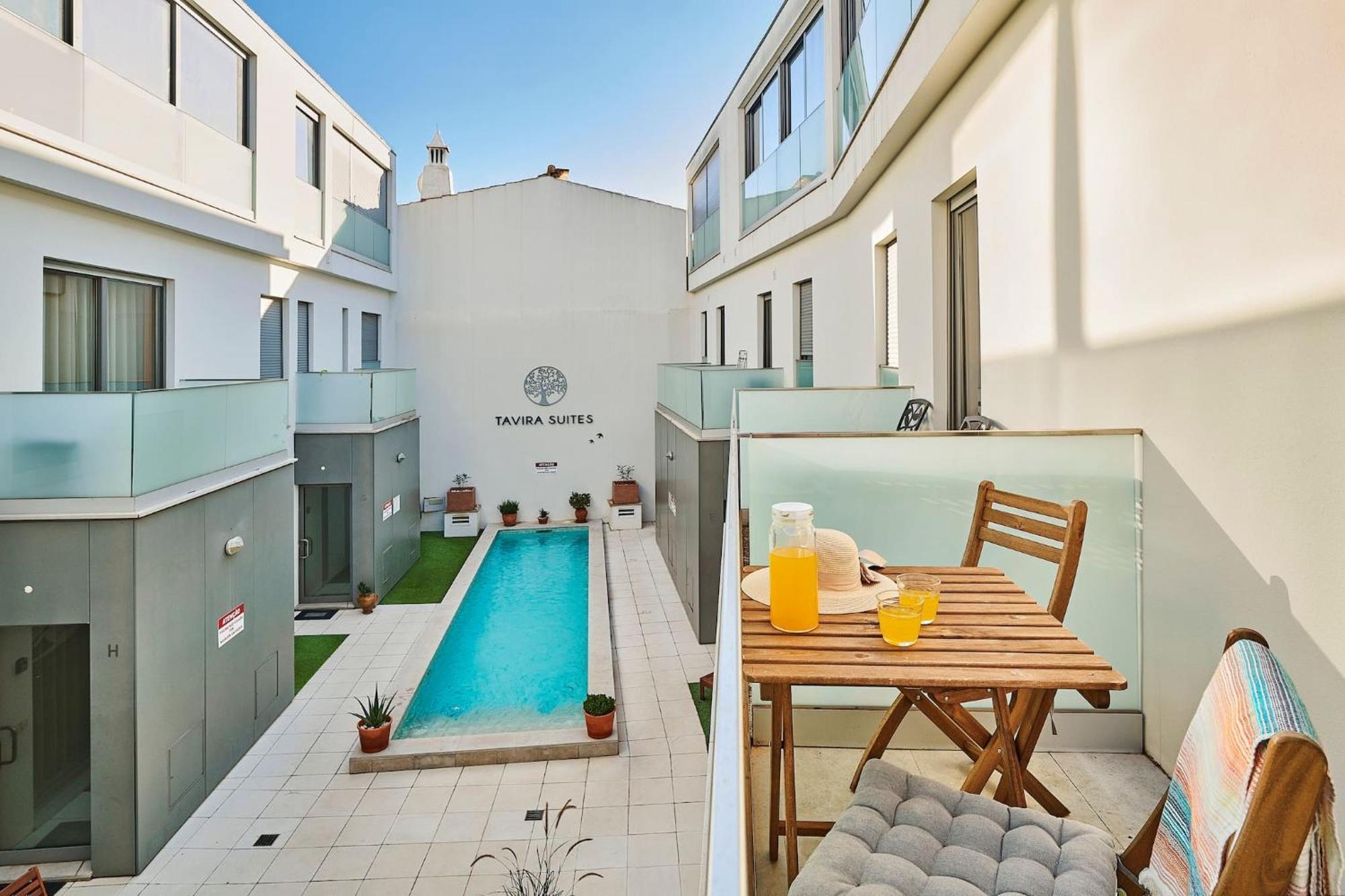 Villa Stylish Townhouse In Tavira Centre, Shared Pool Exterior foto